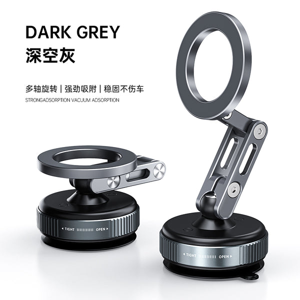 iDock Portable Folding Adjustable Vacuum Suction Magnetic Phone Stand Car Phone Holder