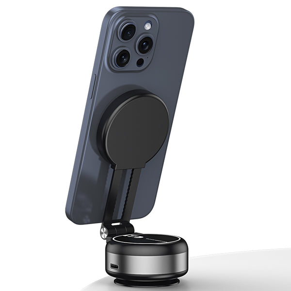 iDock Portable Folding Adjustable Electric Suction Magnetic Phone Stand Multi-functional Car Phone Holder