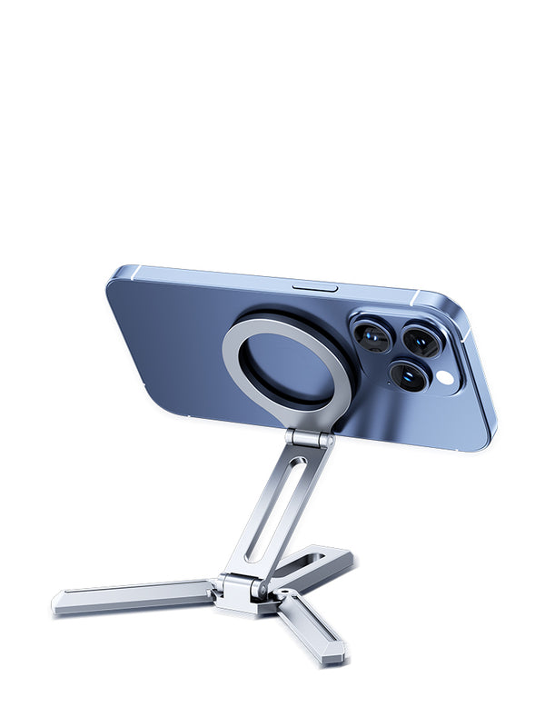 iDock Portable Double-fold Multi-angle Rotation Phone Holder Travel Portable Strong Magnetic Phone Stand