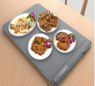 iDock Smart Household Portable Folding Food Warming Mat Easy Storage Electric Warming Tray for Food Silicone Food Warming Pad