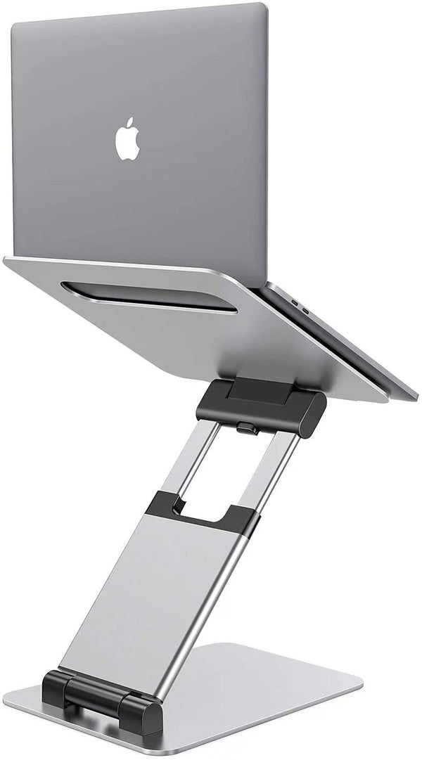 iDock Height Angle Adjustable Ergonomic Sit to Stand Laptop Holder Convertor Aluminum Laptop Stand