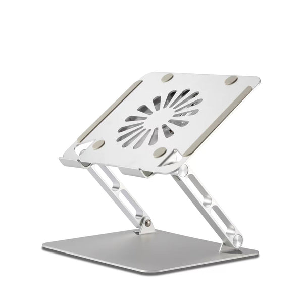 iDock Ergonomic Height Multi-Angle Adjustable Foldable Laptop Stand With Fan and USB HUB Laptop Riser