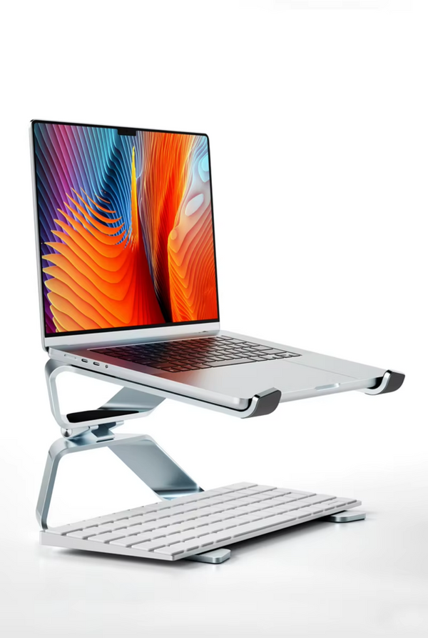 iDock Ergonomic Aluminum Angle Adjustable Detachable Laptop Riser Notebook Holder Stand Elevator for Desk