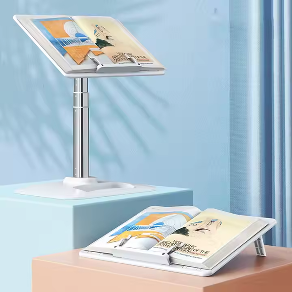 iDock Ergonomic Multi Angle Height Adjustable Hands Free Reading Tablet Laptop Stand Book Holder