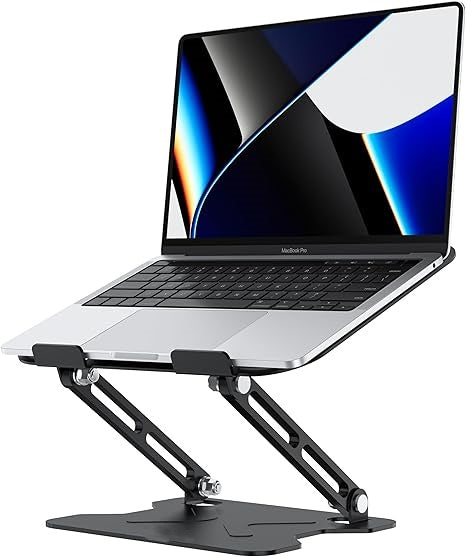 iDock Ergonomic Adjustable Folding Laptop Stand Laptop Riser for Desk Compatible With All Laptops from 11 to 16 Inches