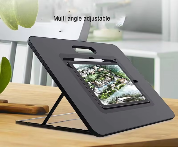 iDock Folding Plastic Drawing iPad Holder Multi-Angle Adjustable Portable Tablet Desktop Stand For iPad
