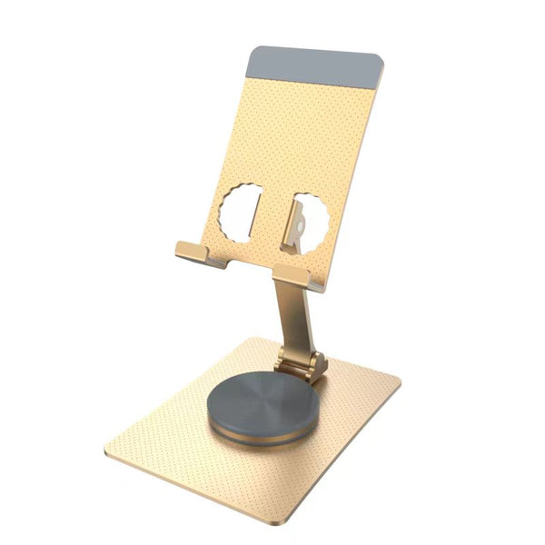 iDock Ergonomic Portable Foldable Adjustable Height 360 Rotation Cell Phone Stand Aluminum Alloy Rotary Folding Straight Holder