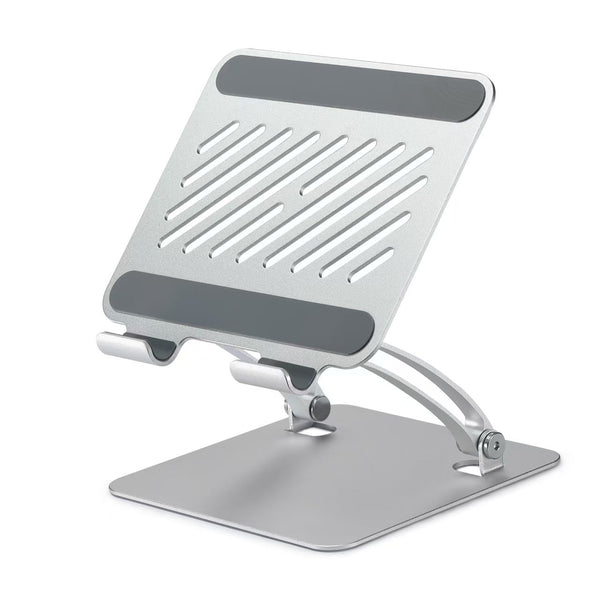 Factory Custom Logo Box iDock Aluminum Portable Folding Adjustable Desktop Tablet Stand Holder