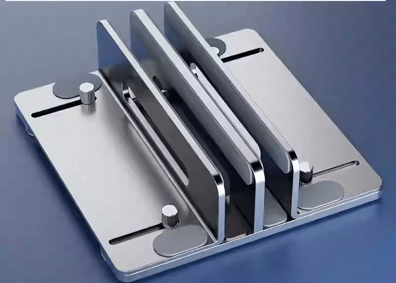 iDock Ergonomic Aluminum Width Adjustable Desk Vertical Laptop Mount S ...